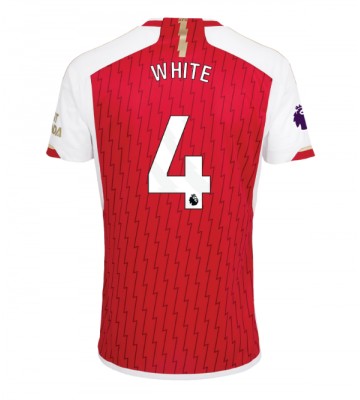 Arsenal Benjamin White #4 Hjemmebanetrøje 2023-24 Kort ærmer